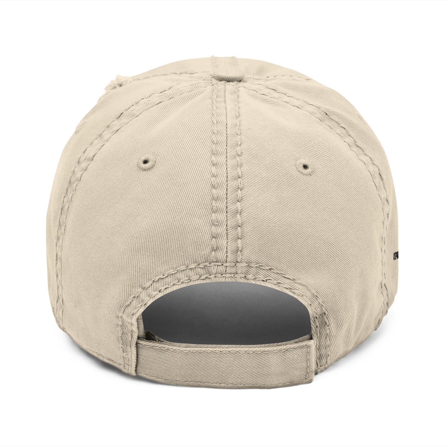 CURSE MARK Distressed Embroidered Hat